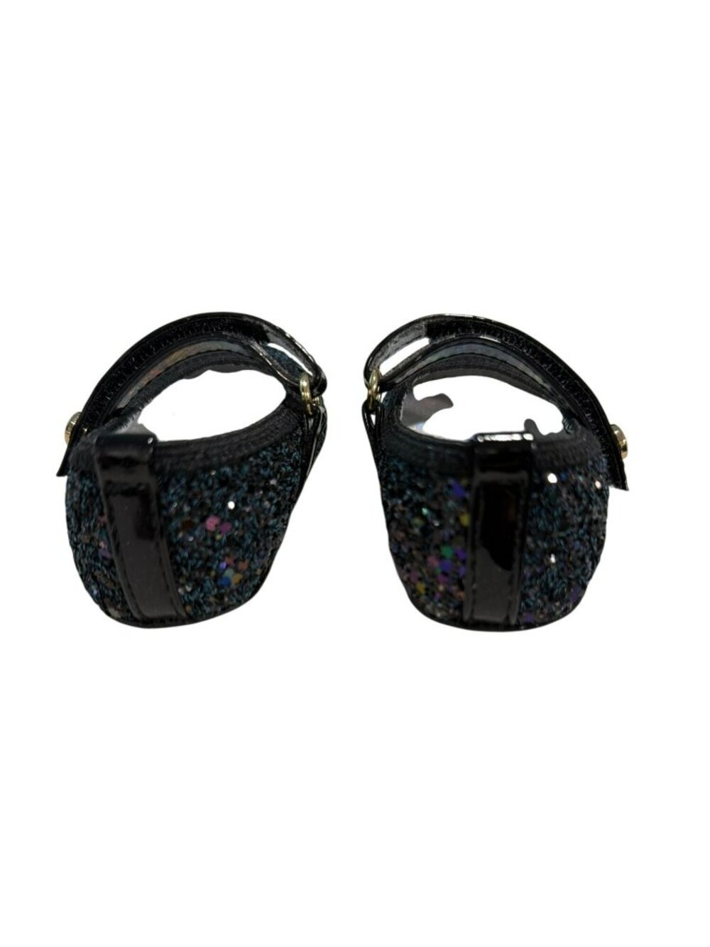 Stuart Weitzman Baby Girls Black Glitter Mary Jane Shoes With Box Size 1 - Picture 4 of 7